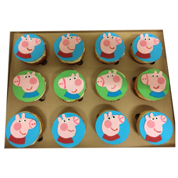 Peppa Pig Fondant cupcake
